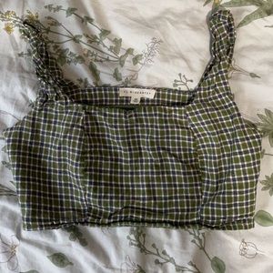 XS Plad cropped top